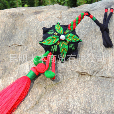 云南民族手工布艺汽车饰品 小小车挂里的时光与祝福